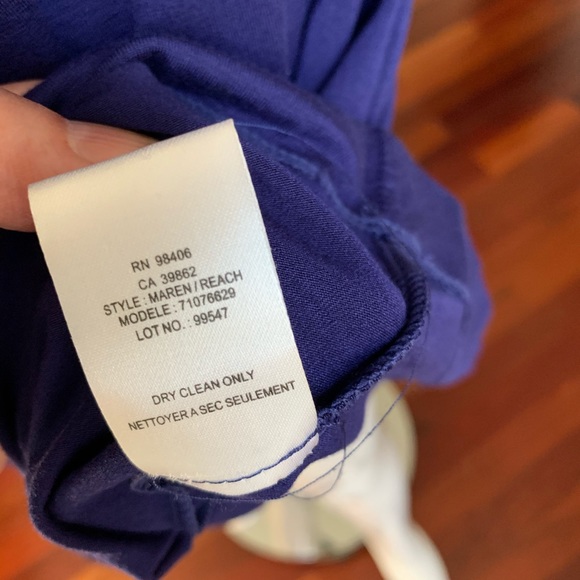 EUC THEORY Cobalt Blue Knit Dress - size P - Picture 4 of 4